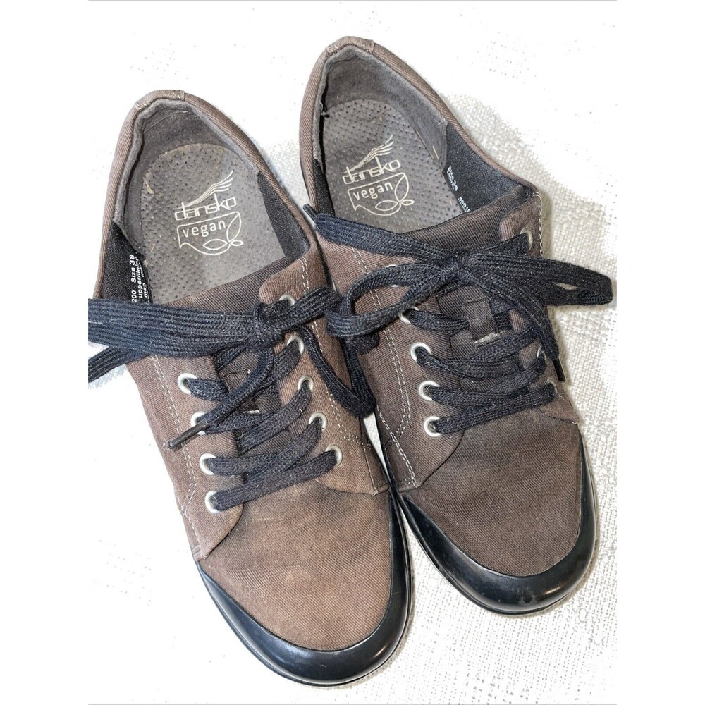 Dansko Vegan Women’s Nursing Shoes Size 38 U.S. 7 M Brown Fabric Hospital Clinic